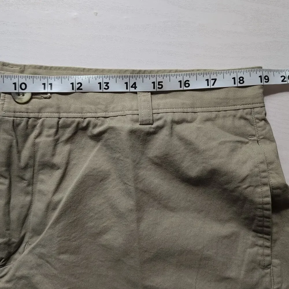 Disney World Mens Chino Shorts Size 38 Beige Flat Front Khaki Mickey Mouse New - Picture 12 of 16